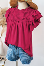 Jessie Smocked Ruffle Sleeve Top