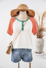 Sadie Colorblock Textured Top