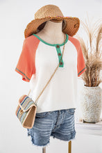 Sadie Colorblock Textured Top