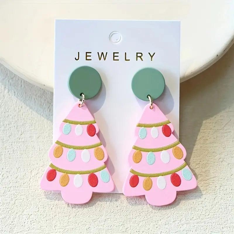 Ricci Christmas Tree Earrings