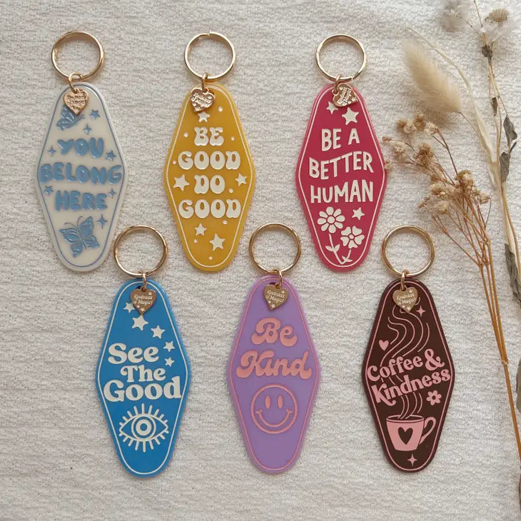 Inspirational Motel Keychains