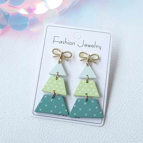 Anya Bow Christmas Earrings