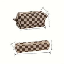 Checkerboard Cosmetic Bag