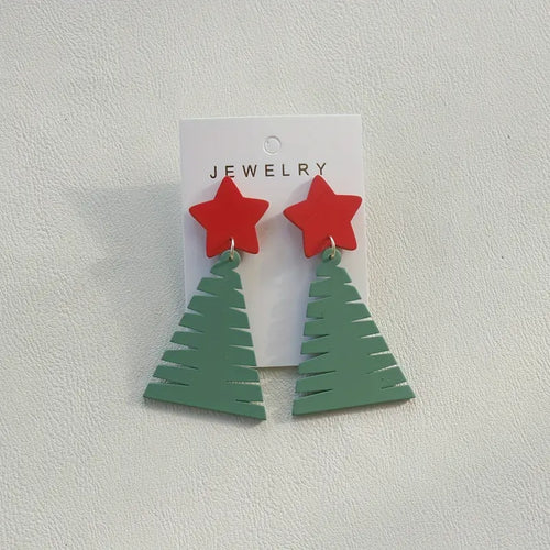 Cassie Christmas Tree Earrings