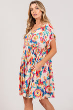 Clover Multi Floral Dress Curvy