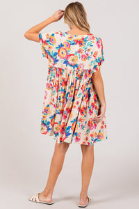 Clover Multi Floral Dress Curvy