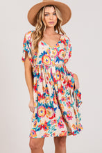 Clover Multi Floral Dress Curvy