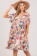 Clover Multi Floral Dress Curvy