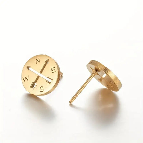 Compass Stud Earrings