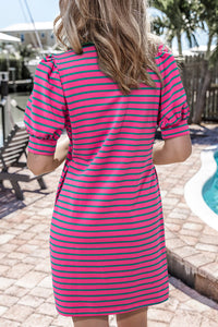 Esti Striped Tee Shirt Dress