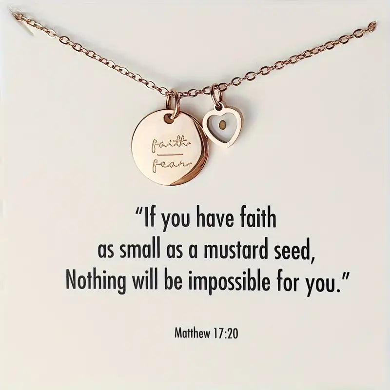 Faith Over Fear Necklace