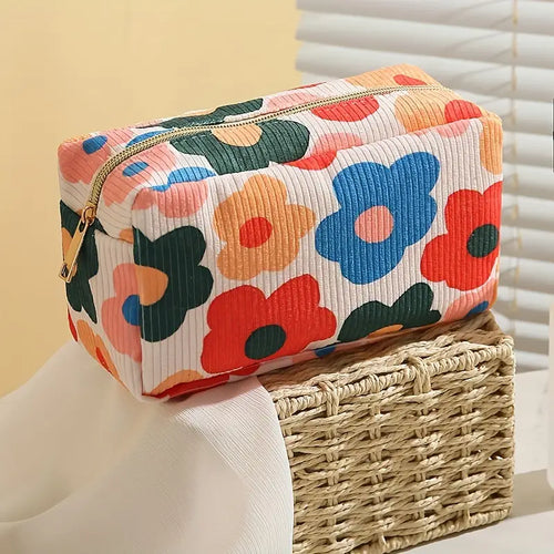 Floral Cosmetic Bag