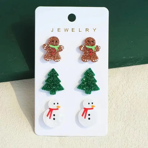 Gingerbread Earring Set