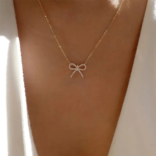 I Am The Best Bow Necklace