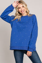 Liberty Sweatshirt w/Pearl Detail