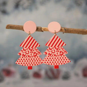 Maya Christmas Tree Earrings