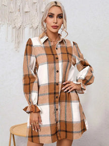 Ozzy Plaid Flannel Dress