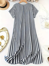 Presley Fawn Striped Dress Curvy