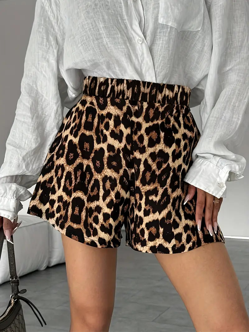 Ruby Leopard Print Shorts