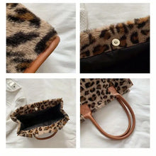 Sophia Leopard Faux Fur Bag