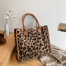 Sophia Leopard Faux Fur Bag