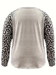 Sutton Leopard Sleeve Top