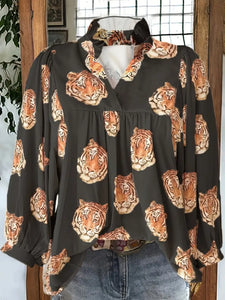 Tessa Tiger Blouse