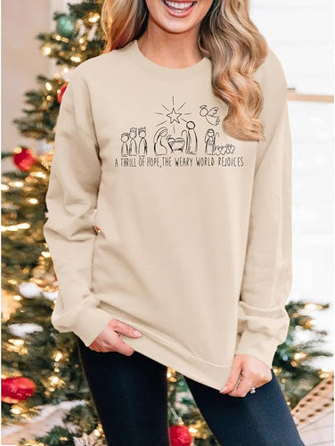 Manger Scene Sweatshirt